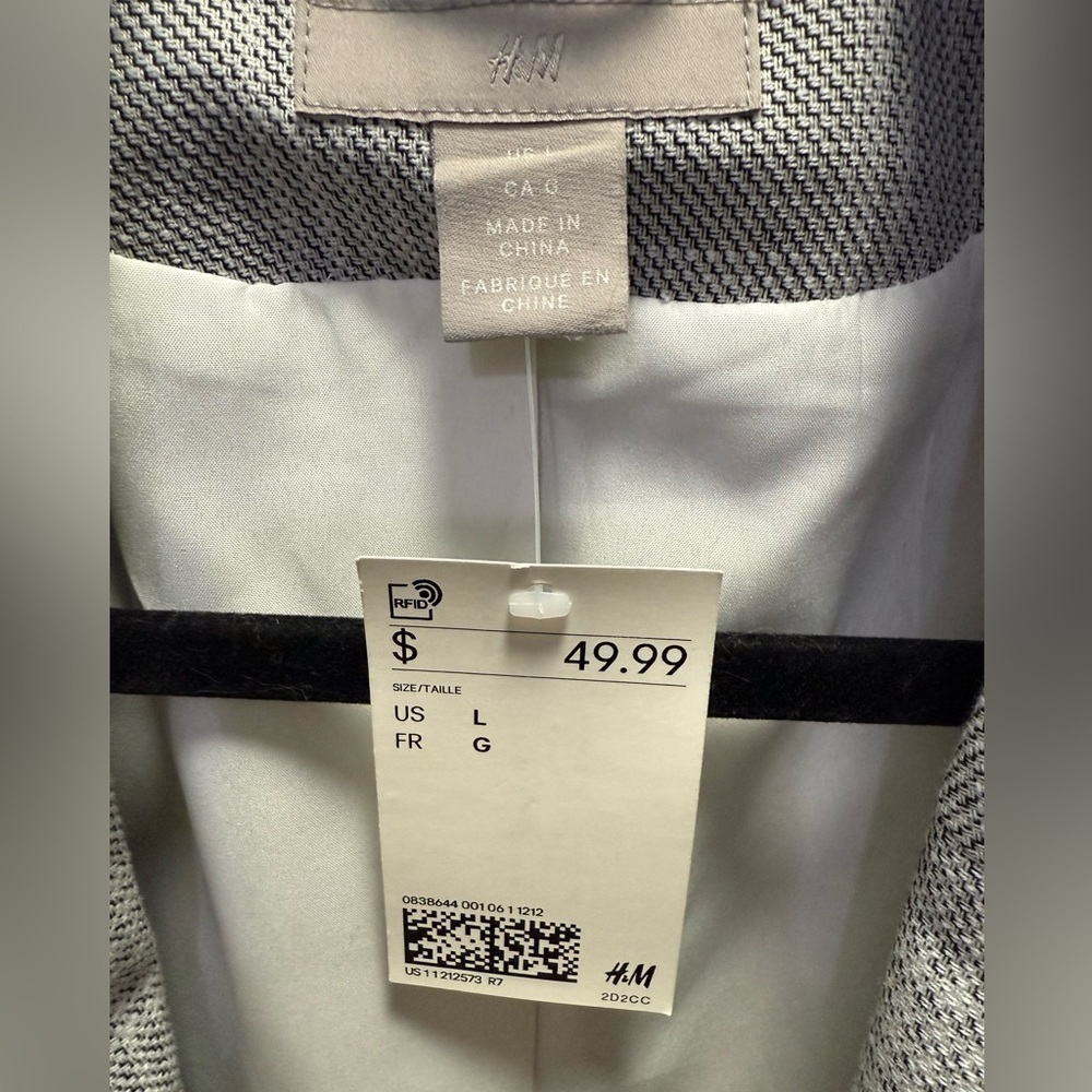 NWT H&M Plaid Blazer and Skirt Set Size Large - Picture 7 of 14